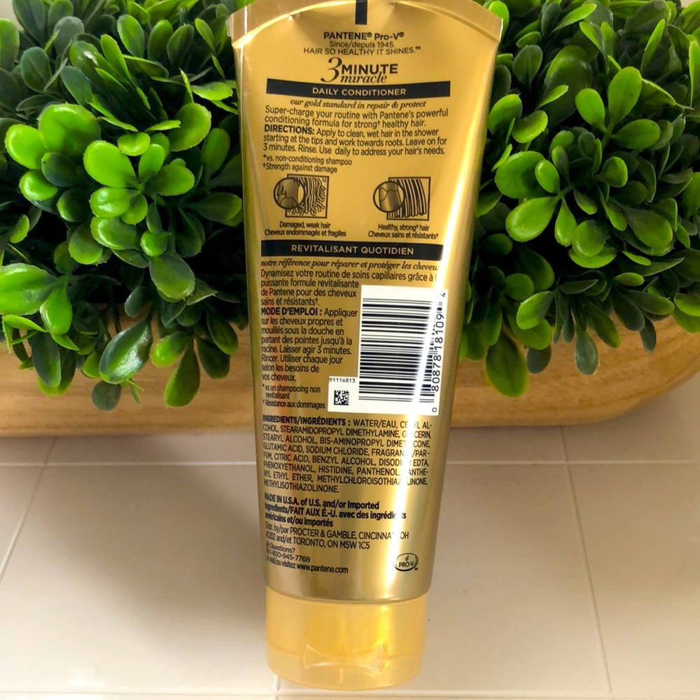 COPY - Pantene Gold 3 Minute Miracle Repair & Protect Conditioner - Picture 3 of 5